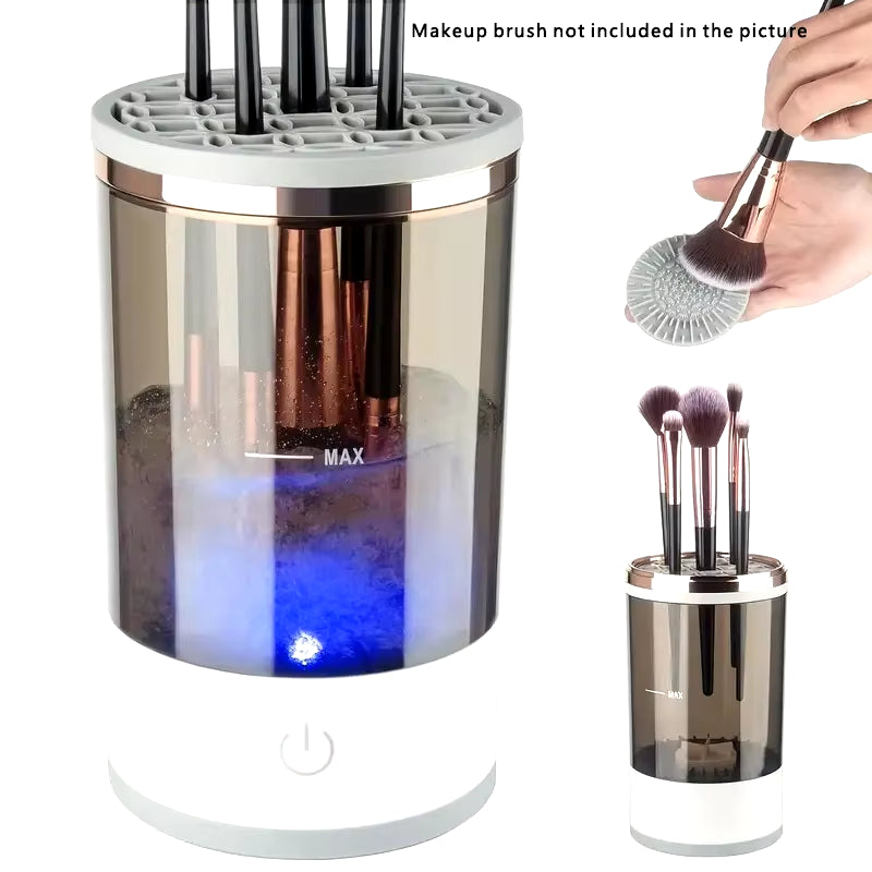 Portable Electric Makeup Brush Quick Cleaner with Rubber Makeup Machine