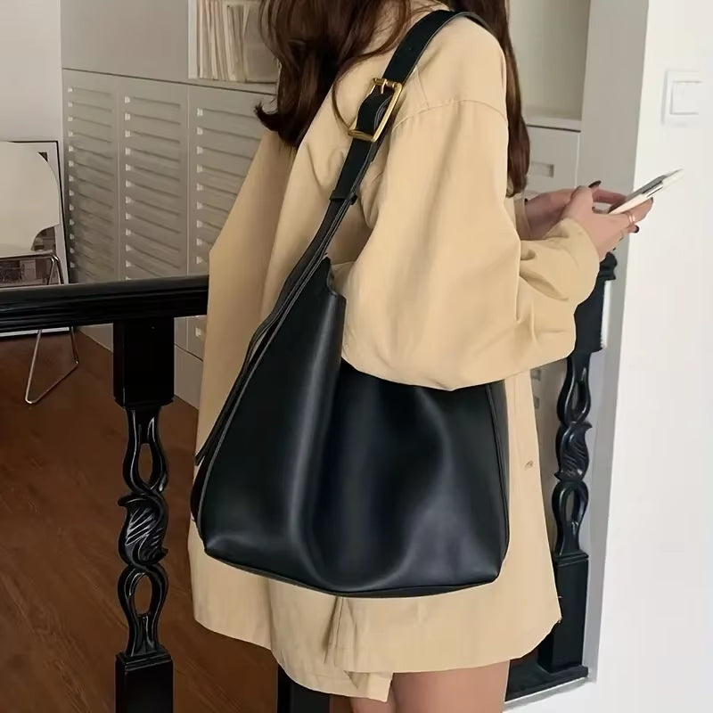 Women Shoulder Crossbody Leather Bag Minimalist