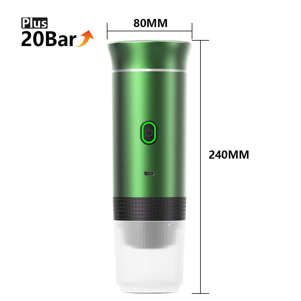 Portable Wireless Electric Espresso Machine for Car and Home