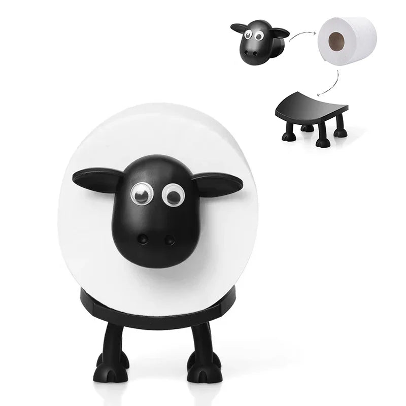 Elegant Sheep Dog Design Toilet Tissue Holder