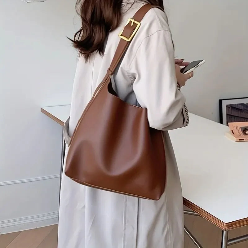 Women Shoulder Crossbody Leather Bag Minimalist