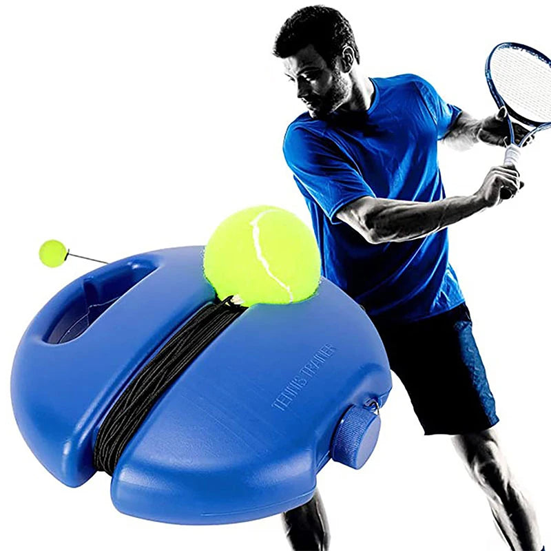 Heavy Duty Tennis Training Aids Base with Elastic Rope Ball Practice Tennis Trainer Partner Sparring Device