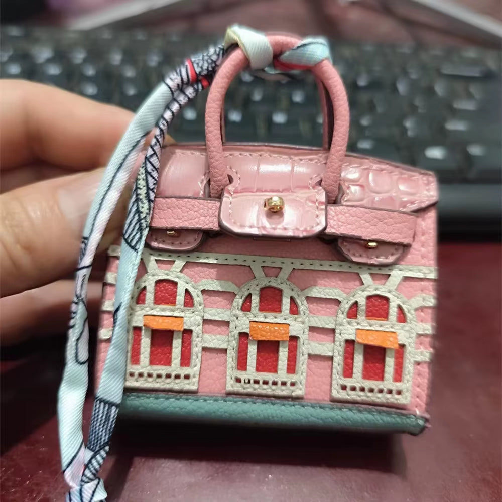 Bircase - Handmade Luxury Leather Bag For AirPods and Bag Charms